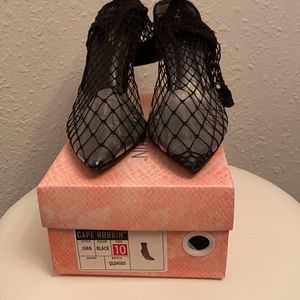 Cape Robbin sexy black fishnet high heel size 10